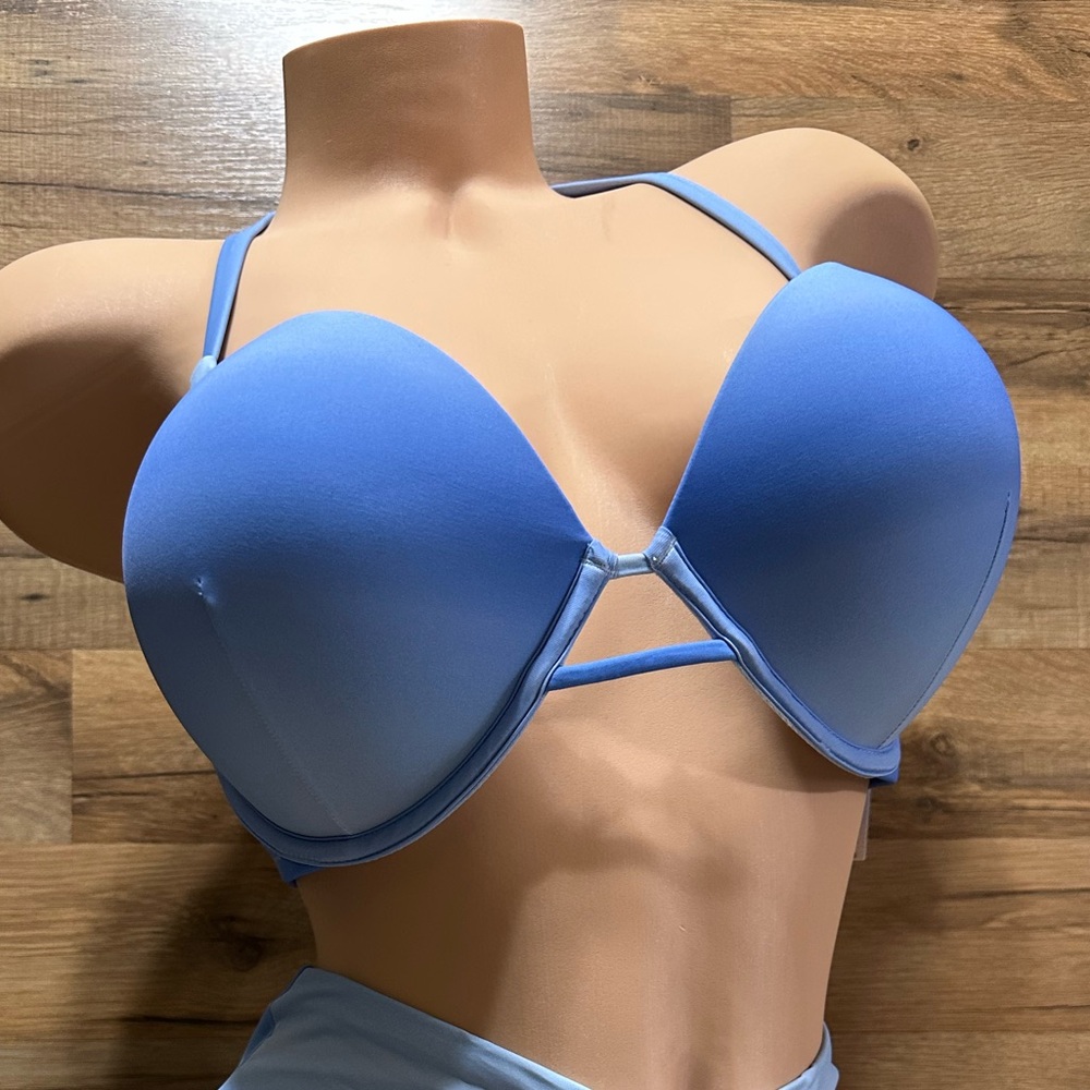 36D Victoria’s Secret bombshell Blue Ombre Bikini Top